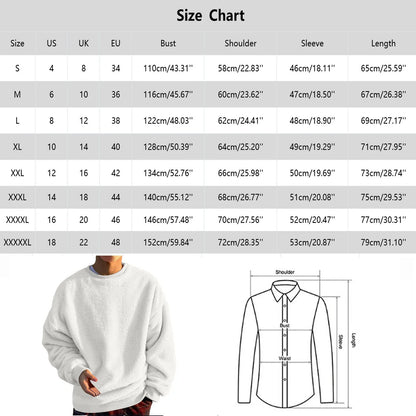 Men Sweatshirts Tops Men'S Solid Color Fashionable Casual Plush round Neck Hoodie Casual Big and Tall Sweatshirts for Men Wine 3XL